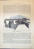 Original Old Antique Print Bridges Conway Castle Cassell C1882 19th