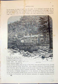 Original Old Antique Print Pont-Y-Pair Bettws-Y-Coed River Bridge Cassell C1882