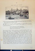 Original Old Antique Print Isle Wight Osborne House Cassell C1882 Victorian