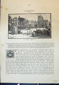 Old Print High Street Marlborough Portland Boat Moonlight Cassell C1882 19th
