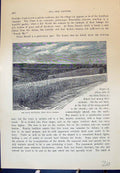 Old Antique Print Black Mountains Ewias HarPontrilas Court Cassell C1882 19th