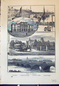Old Belfast Ireland Quay Presbyterian College Methodist Cassell C1882 Victorian