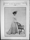Antique Old Print Mrs Wendover Lillian Braithwaite Poetry Motion Lord Culvert