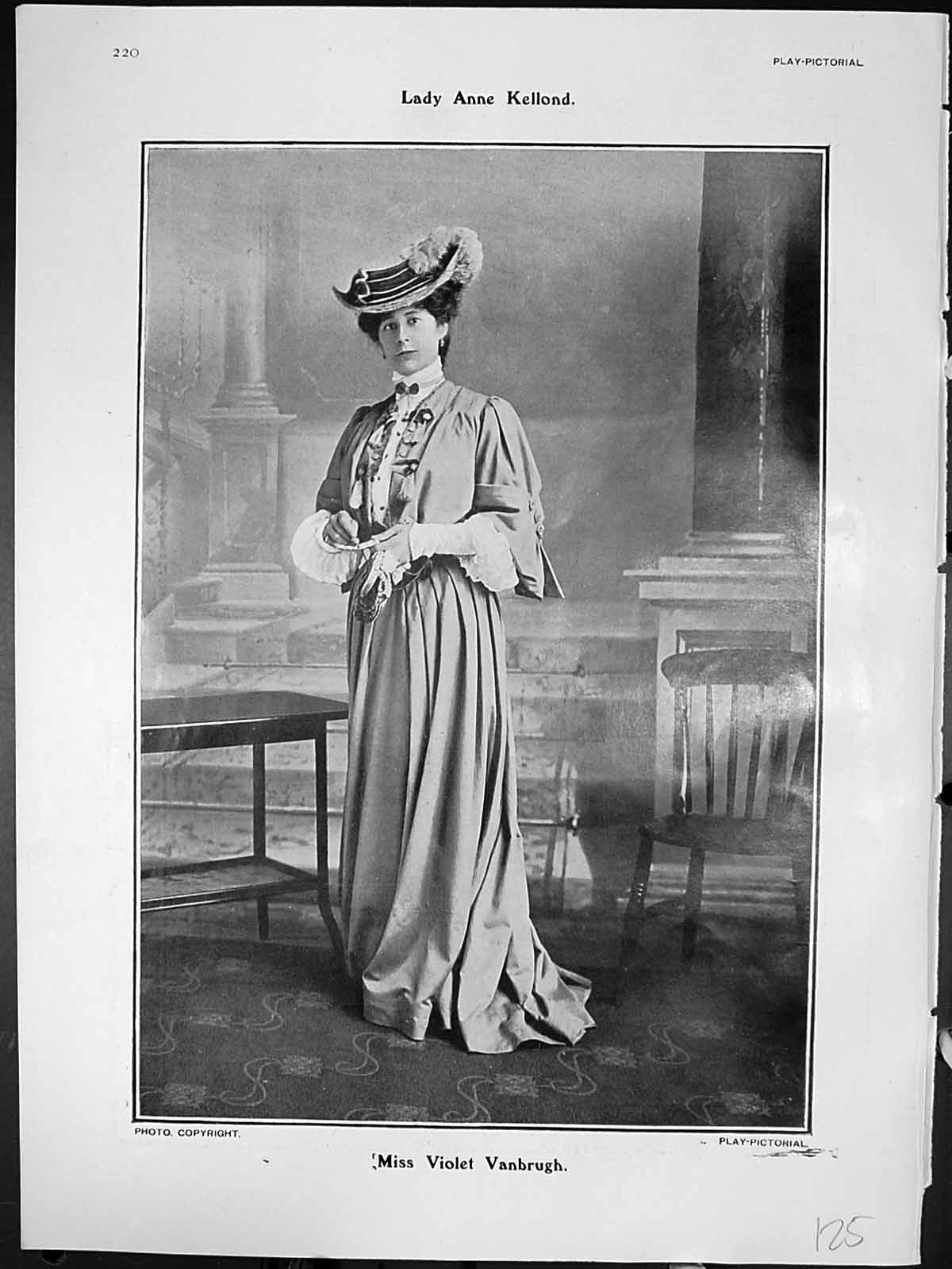 Antique Print Chevaleer Lady Anne Kellond Violet Vanbrugh Buoyant Chevalier