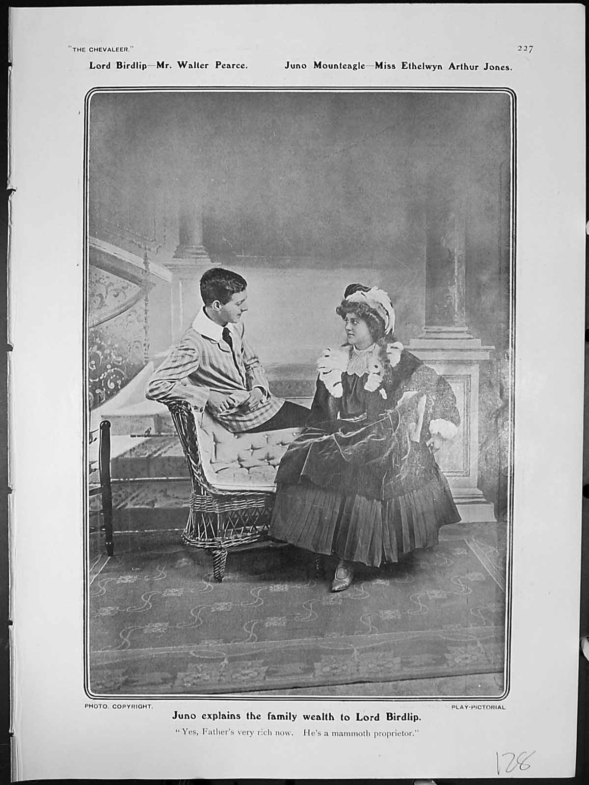 Antique Print Chevaleer Juno Explains Wealth Lord Birdlip Mrs Fulkes Meesom