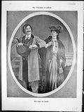 Antique Print Chevaleer Chevalier Gallant Harcourt Cranage Morality Shocked