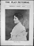 Old Print Merely Mary Ann Duke Yorks Theatre Miss Eleanor Robson Lancelot