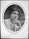 Old Print Merely Mary Ann Eleanor Robson Lancelot Weeks Notice Departure