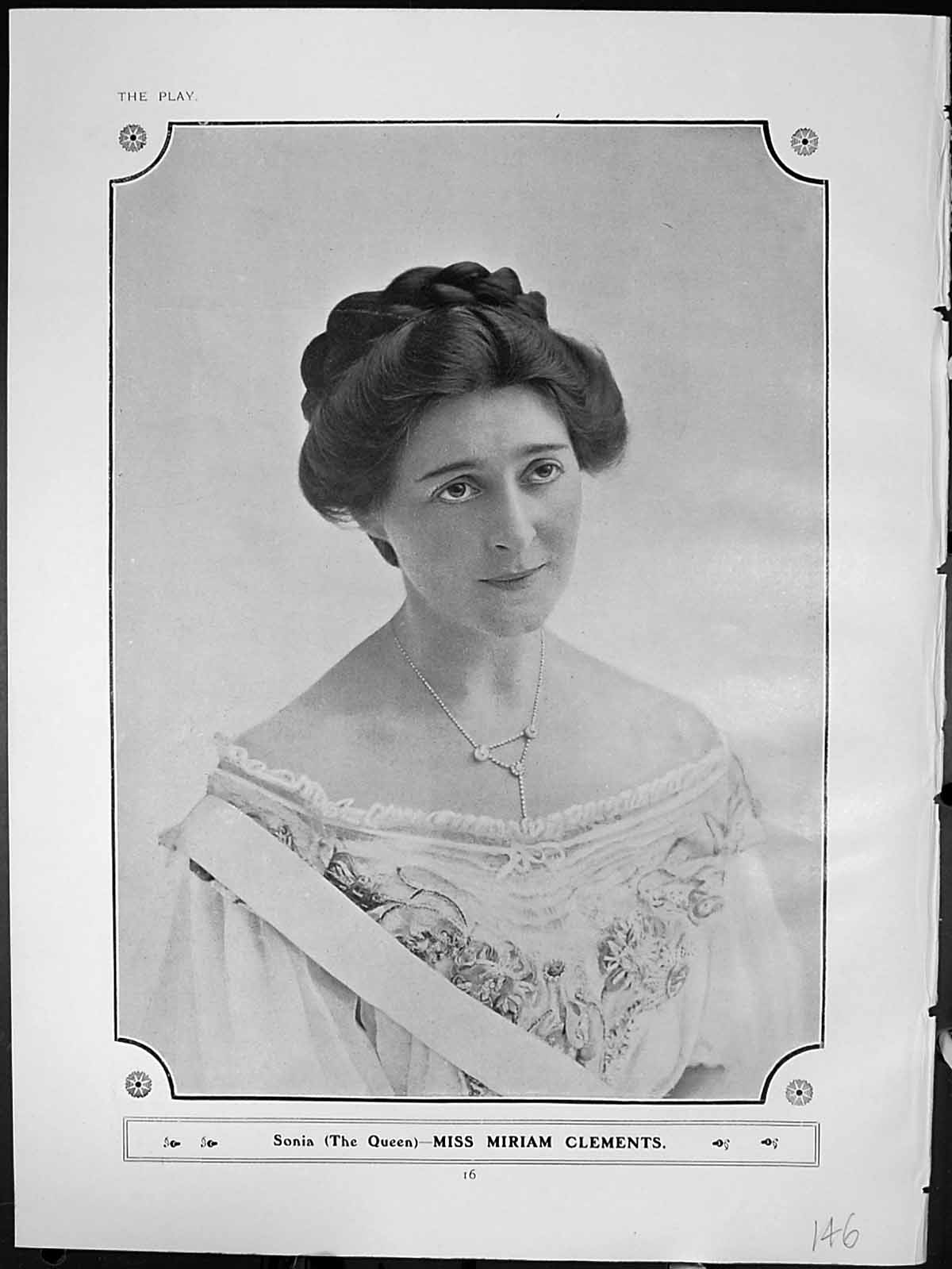 Original Old Antique Print His Highness My Husband Sonia Miriam Clements Xenofa