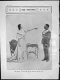 Antique Old Print His Highness My Husband Parting Queen Prince Under Arrest
