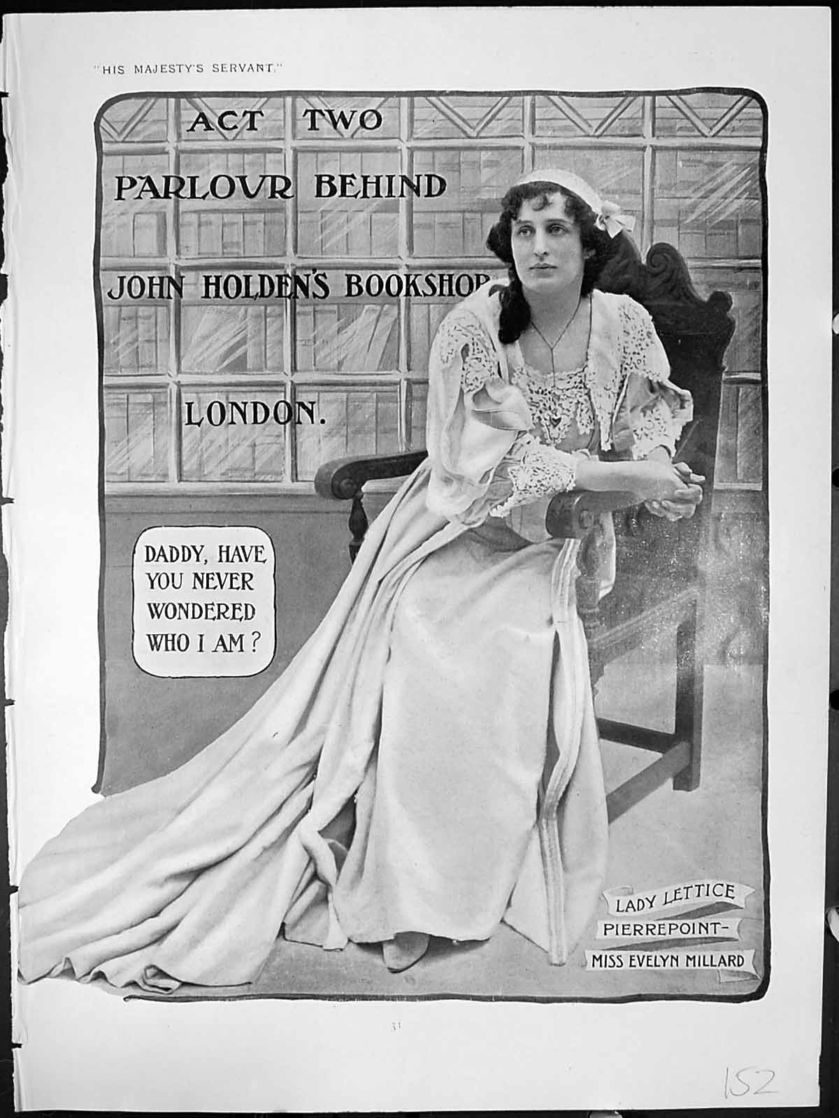 Old Print His Majestys Servant Lady Lettice Pierrepont Ralph Ingram D He