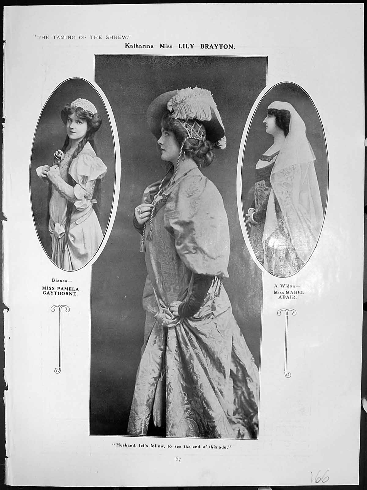 Old Print Taming Shrew Katharina Bianca Widow Lucentio Lodging Inn Padua