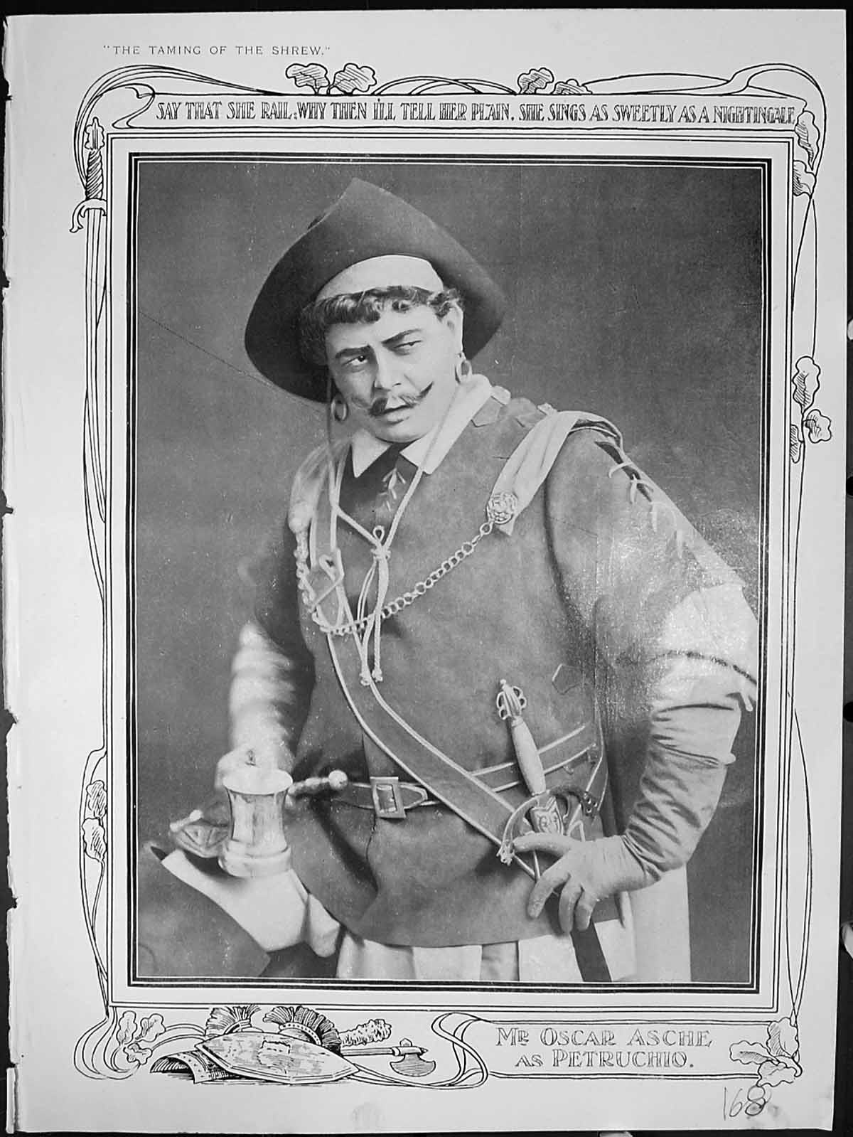 Old Taming Shrew Oscar Asche Petruchio Tranio Disguised Master C Ange