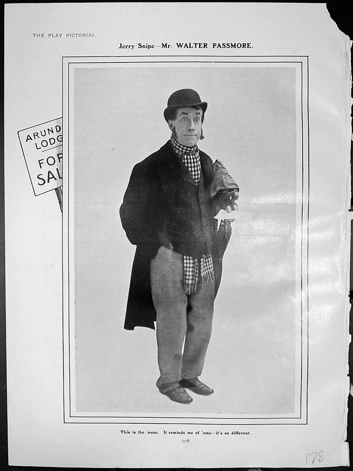Old Antique Print Talk Town Jerry Snipe Walter Passmore Brothers English 18th