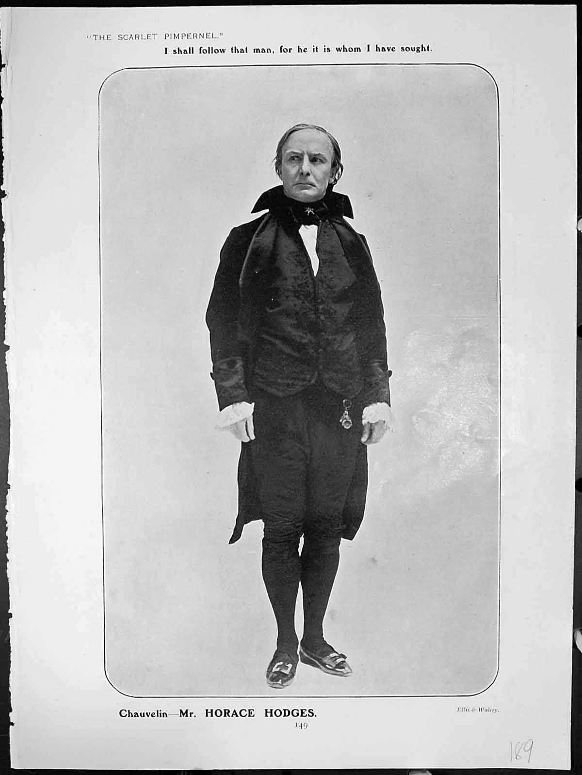 Antique Print Scarlet Pimpernel Chauvelin Horace Hodges Sir Andrew Ffoulkes