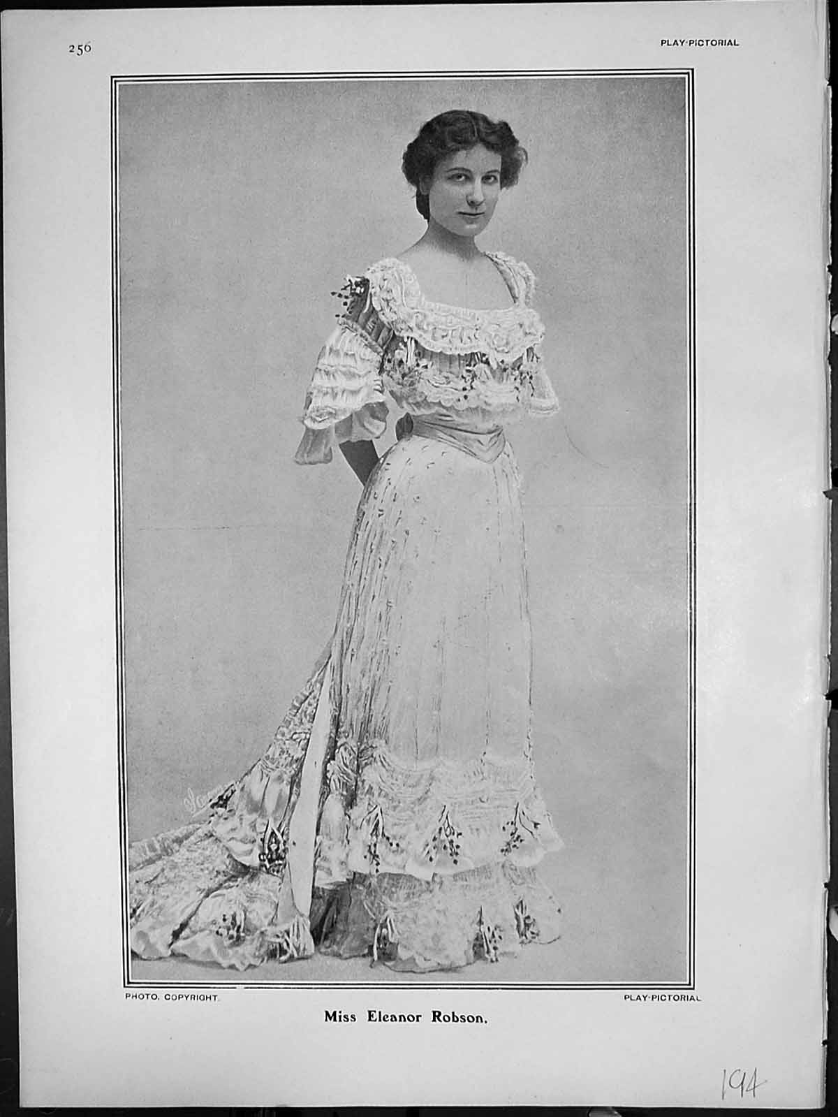 Old Print Merely Mary Ann Eleanor Robson Brahmson Mrs Leadbetter Lancelot 20th