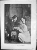 Original Old Antique Print Merely Mary Ann Lancelot Mary Ann I Am So Miserable