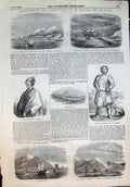 Old Visit English Ship Japan Hm Hornet Bittern Bay Matsrai Jezo 1855 Victorian