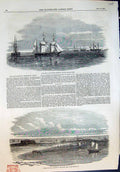Old Departure British Expedition Tien Tsin River Fort Outworks River