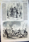 Original Old Antique Print Customs Chinese Mourning Dresses Mourning Dead 1859