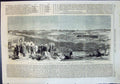 Antique Old Print National Rifle Assoc Prize Meeting Wimbledon Common 1863 19th