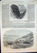 Old Newtown Machynlleth Railway Wales Tallerdigg Cutting Opening1863 Victorian