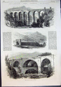 Old Inverness Perth Railway Bridge Over Garry Calvine Tilt Viaduct 18 19th