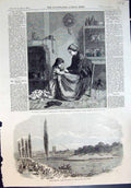 Antique Old Print Prayer Edward Frere Henley Regatta Match London Oxford 1857