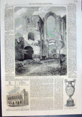 Old Ruins Castle Acre Priory Norfolk Fareham Hall Corn Exchange 1860 Victorian