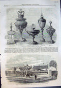 Old Opening Exeter Exmouth Railway Art Antiquity Ironmongers Hall 186 Victorian