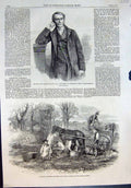 Antique Old Print Henry Philpott Bishop Worcester Carrots London Market 1861