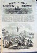 Old Print War New Zealand Surrender Tauranga Natives Te Papa Station 1864 19th