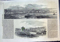 Antique Print City Auckland New Zealand New Commercial Embankment East 1860