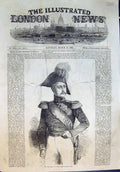 Original Old Antique Print Late Emperor Russia Czar Nicholas 1855 Victorian