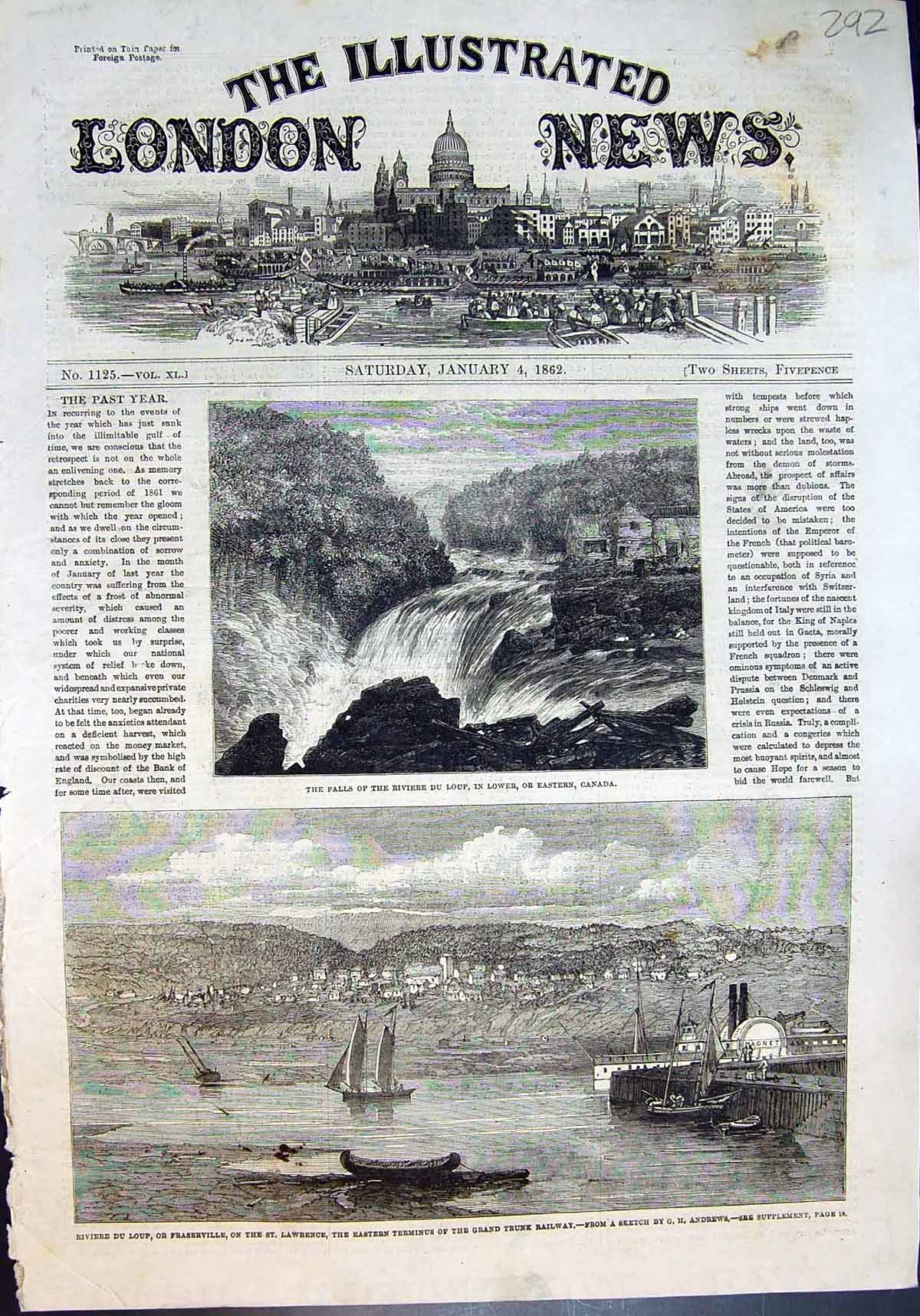 Old Riviere Du Loup Falls St Lawrence Eastern Terminus Trunk Railway1