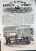 Old Print Armstrong Guns Sleighs St John New Brunswick Ready Canada 1862 19th