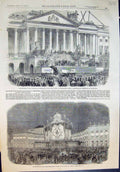 Old Inauguration Mr Buchanan President Us Largo Mercatello Naples1857 Victorian