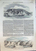 Old Hms Miranda Destroying Kola Prizes Litscha Bay Russian Lapland 18 19th
