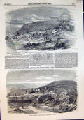 Antique Print Interior Sebastopol Remains Creek Battery Site Fort Paul 1855
