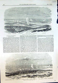 Old Sebastopol During Siege French Fleet Fort Paul Russian Redan 1854 Victorian