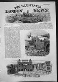 Antique Print Delhi After Siege Looted House Palace Walls Gate Palace 1858 19th