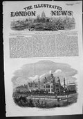 Original Old Antique Print Imaumbarra Lucknow Rebel StronghWrenched Enemy 1858