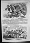 Antique Print Dawk Walas Bengal Postmen Mode Watering Streets Calcutta 1858