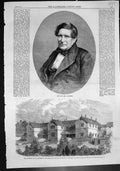 Antique Print Lord Lyndhurst Lawrence Asylum Himalayas Children Siers 1863 19th