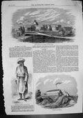 Old Print Roorkee Workshops Thomason Civil Engineering College Agra 1857 19th