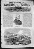 Antique Old Print Gen Nicholson Commander Troops Delhi Hindoo Raos House 1857