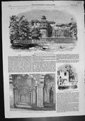 Old Portion Fort Agra Ruined Tower Palace Jehanghier Pearl Mosque 185 Victorian