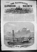 Old Thames Embankment Driving First Pile Duke Buccleuchs Mansion 1862 Victorian