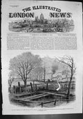 Old Print Fatal Explosion St Edmunds Colliery Barnsley Trench Canal 1862 19th