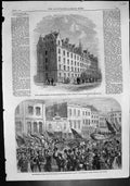 Old Lodging Houses Bethnal Green Inauguration Plymouth Life Boat 1862 Victorian
